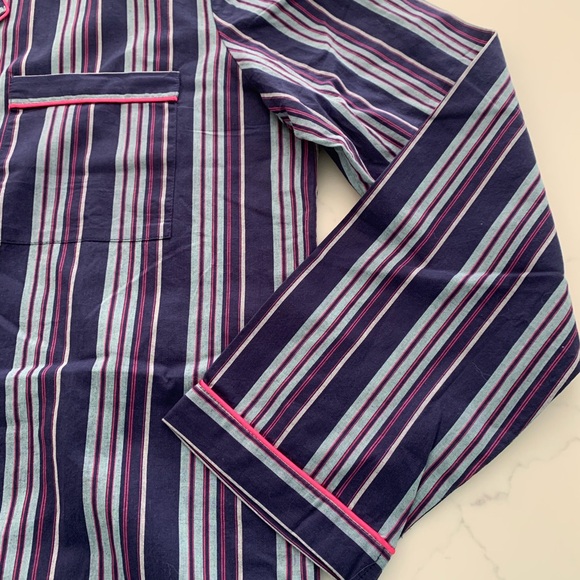 Nordstrom XL Navy Striped 100% Cotton Pajama Set New no Tag - Picture 6 of 16